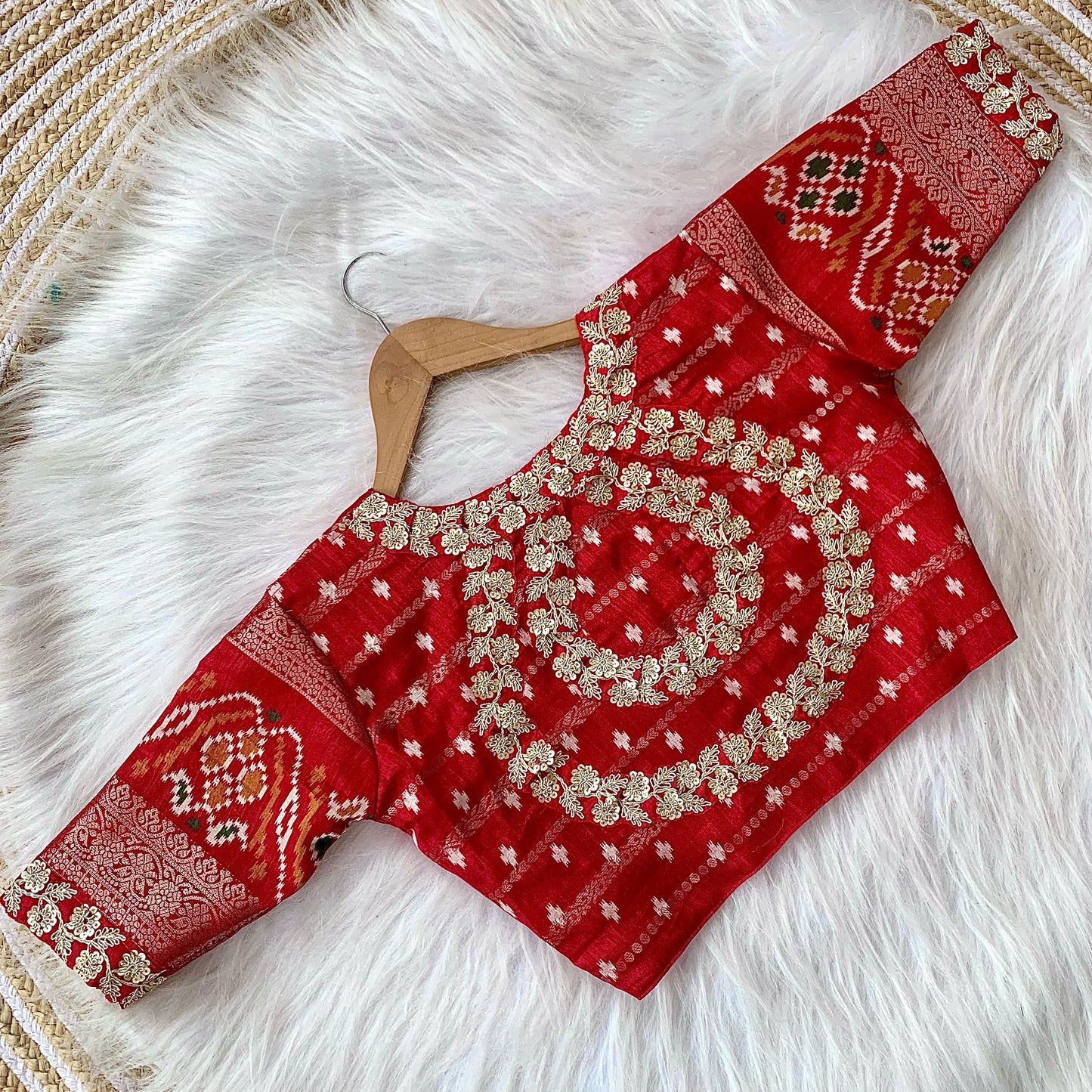COTTON SAREE WITH ALL OVER BANDHEJ PRINT