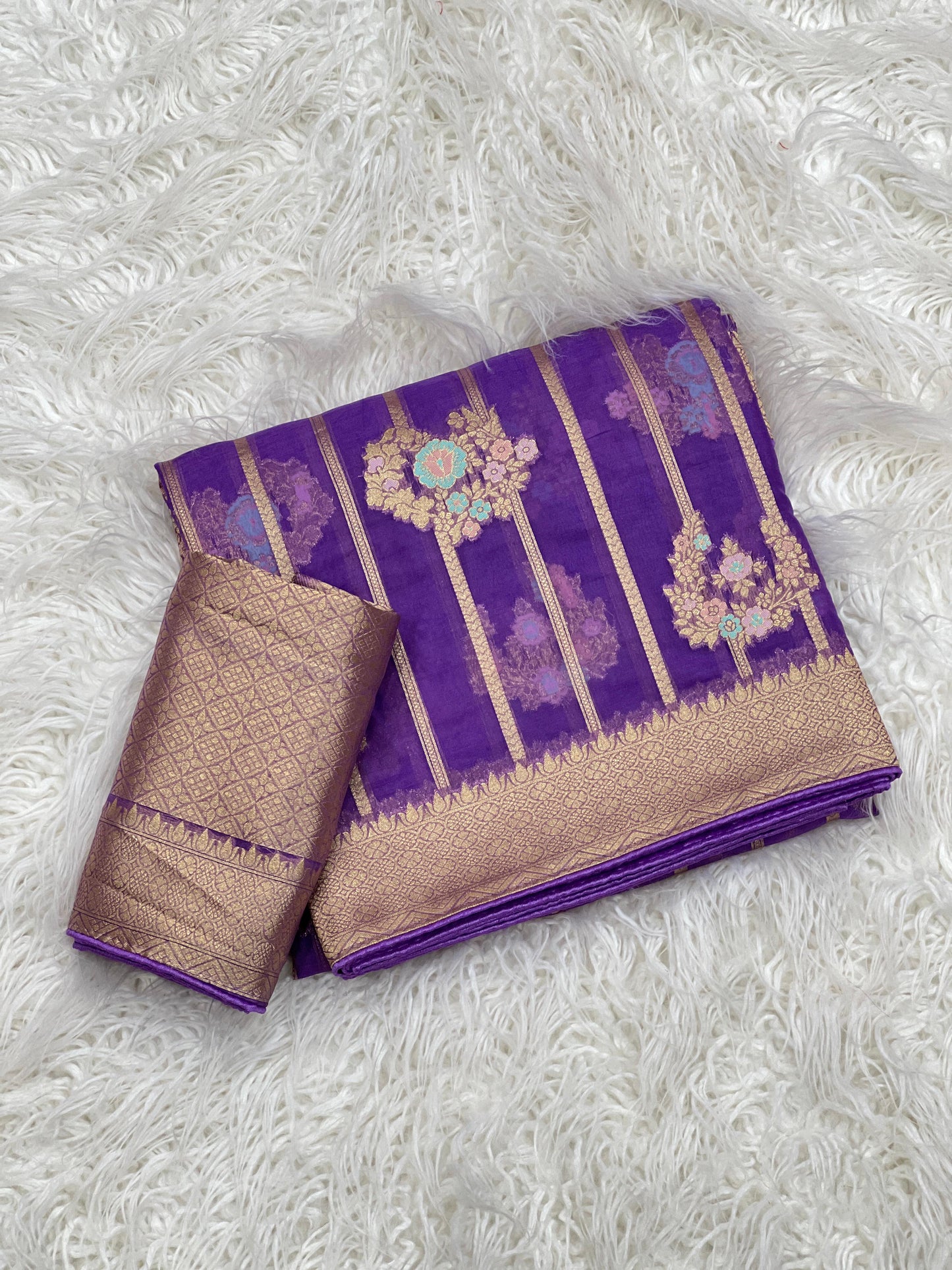 Pure Kora Simmer silk Saree