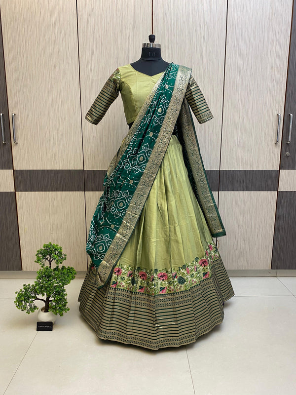 Tissue Paithani Desginer Lehenga
