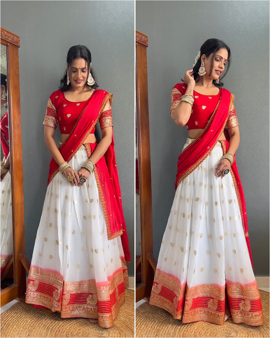 Viscose Georgette Lehengas