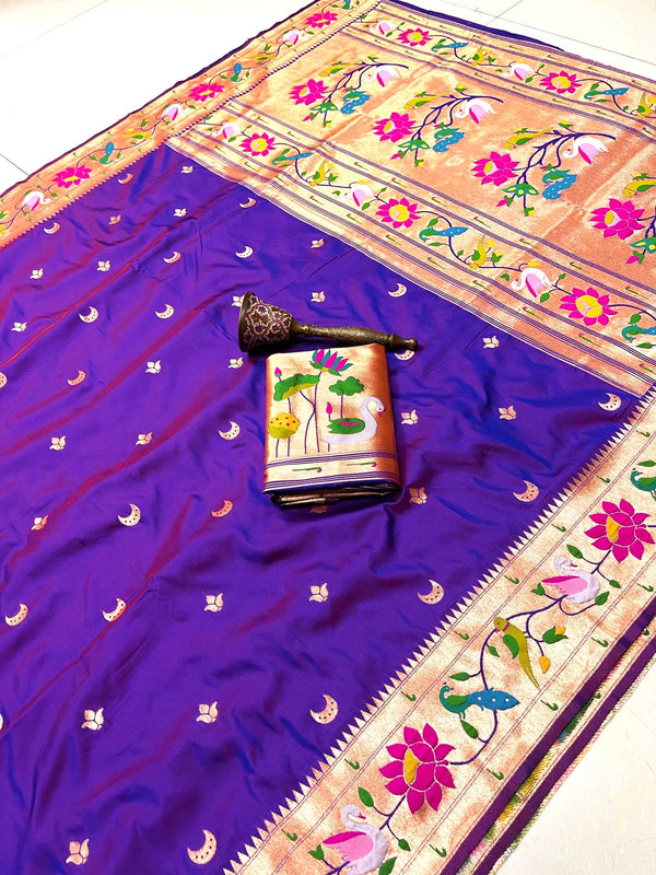 Pure Kanchivaram Paithani Silk Sarees
