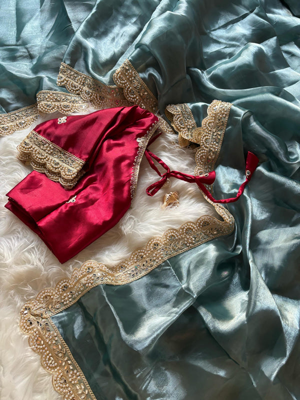 Jimmychoo embroidery  stitched blouse