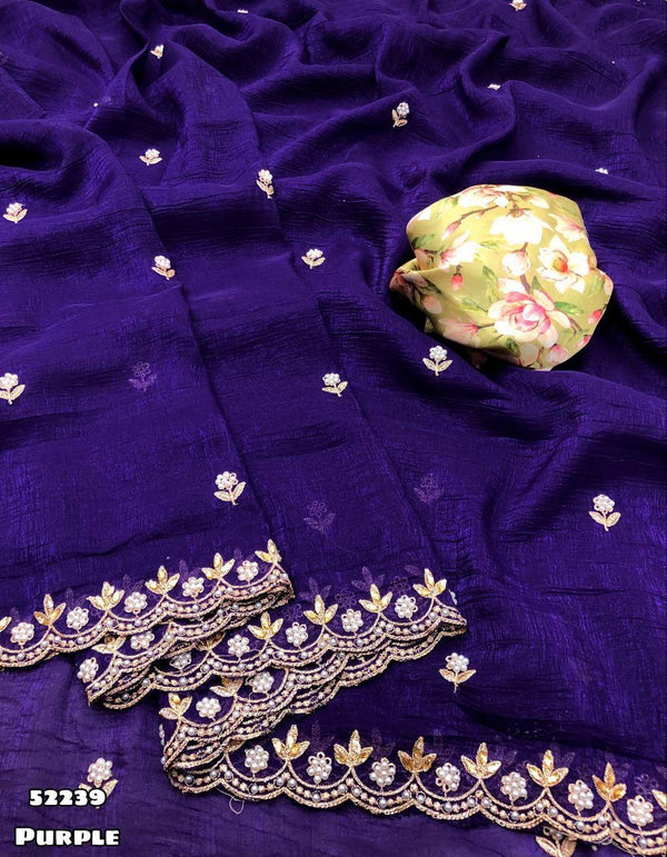 Crunchy Chiffon Crush silk