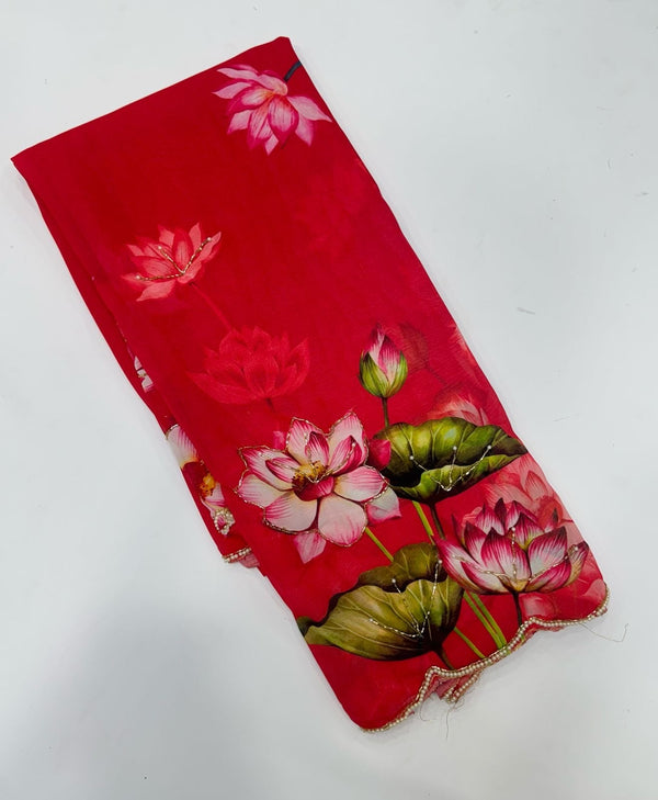 Tulips Georgette Sarees