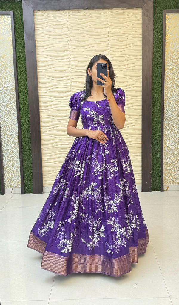 Dola silk fully stitched Wedding gowns