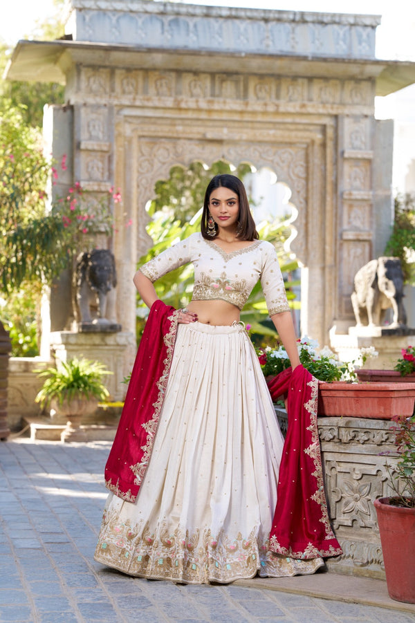 Embroidery Work Lehenga