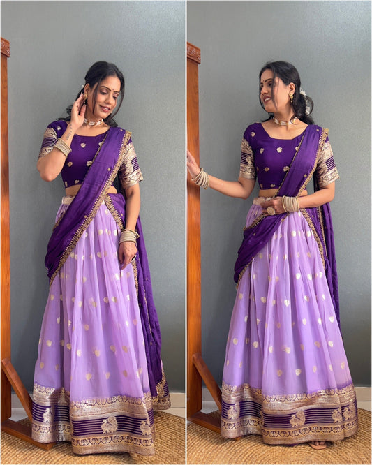 Viscose Georgette Lehengas