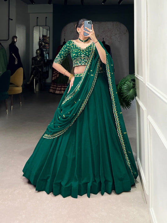 A georgette story with a glamorous Lehenga