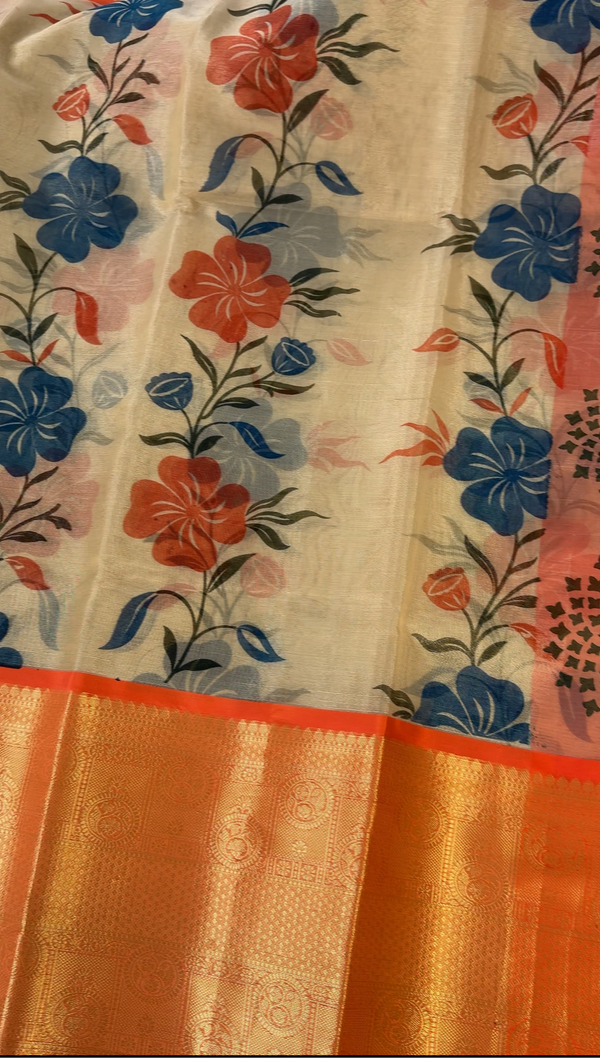 Sravanamasam special Handpaint saree with classic  sarees