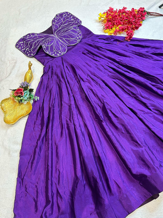 Chiffon Butterfly Gowns for moms