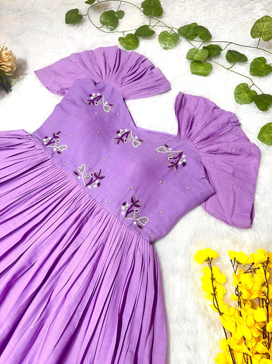 Purple  Love Handwork Gowns