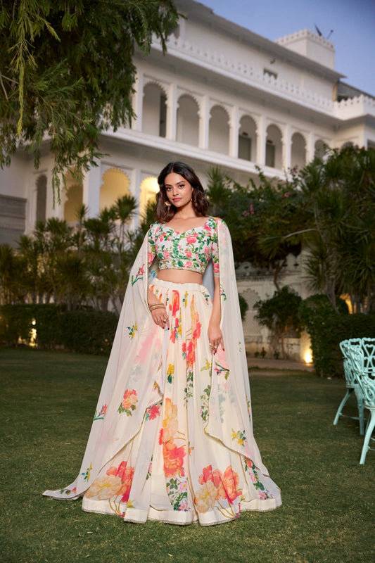Floral Print Lehengas