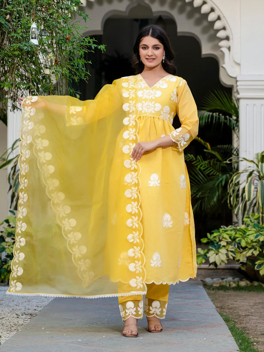 Summer special embroidery kurtis sets