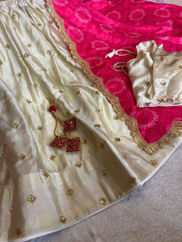 Chinnon Silk Lehenga Set