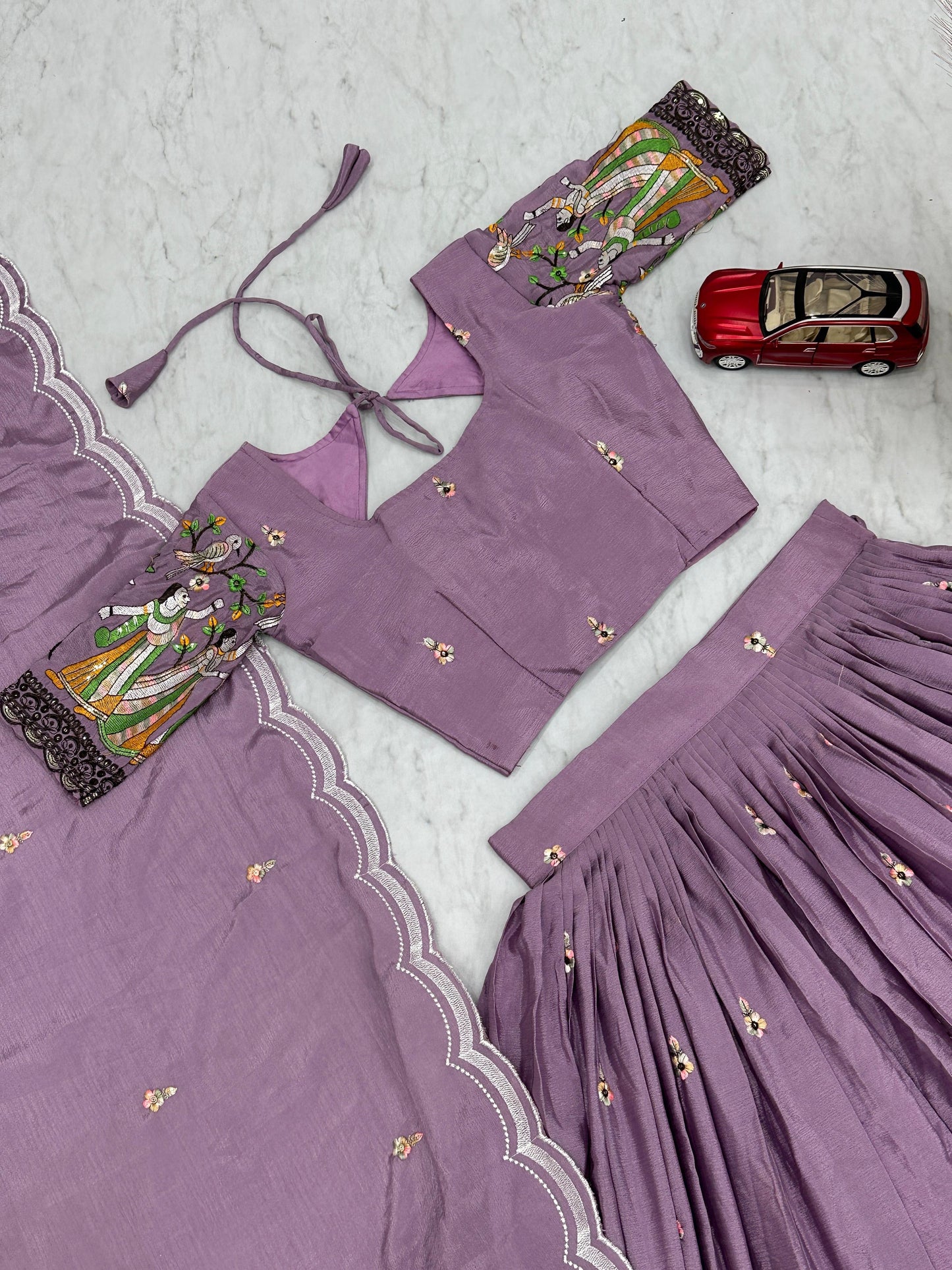 Village theme Fully Stitched Lehenga set