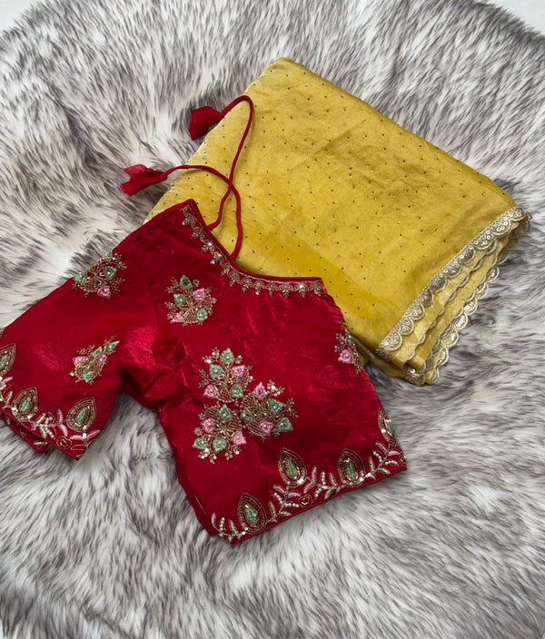 Fendy Silk Stitched Blouses