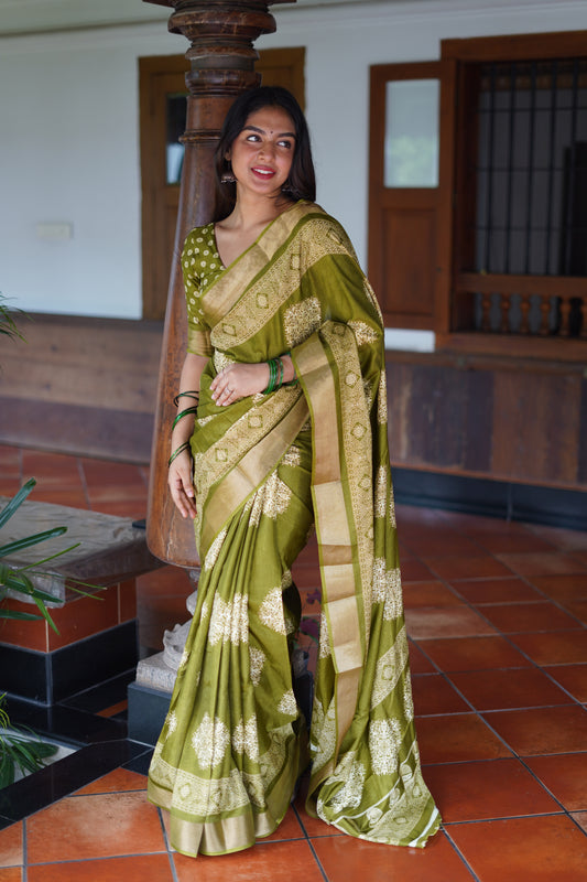 New Printed Cotton crape Saree