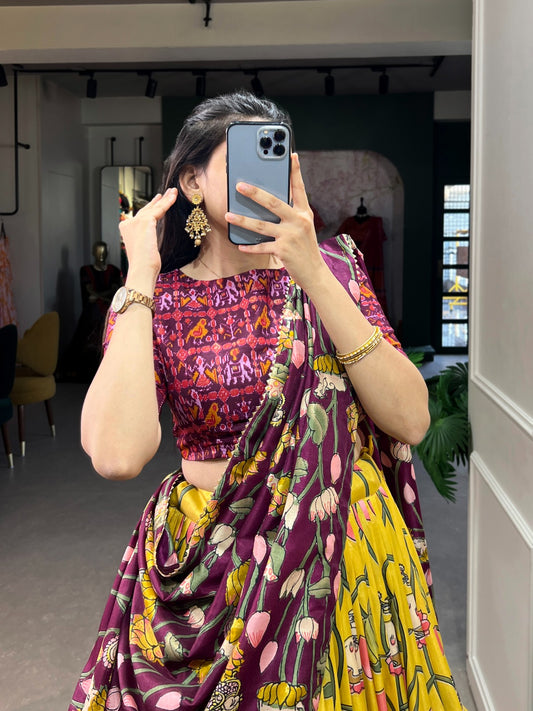 Silk Lehenga With Blouse
