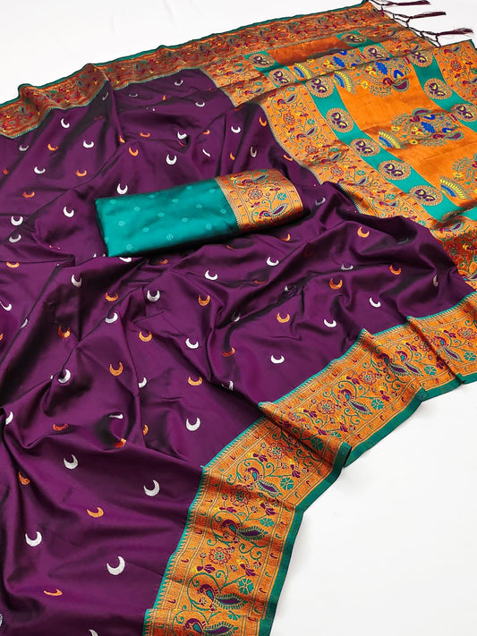 Soft Silk sarees with Chaand weaves