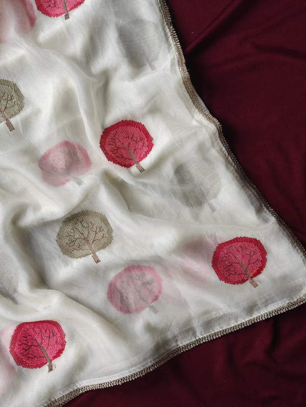 Pure satin georgate sarees