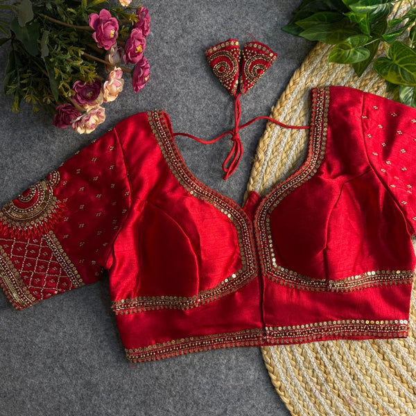 Exclusive Heavy Stitch Italian Silk Blouse