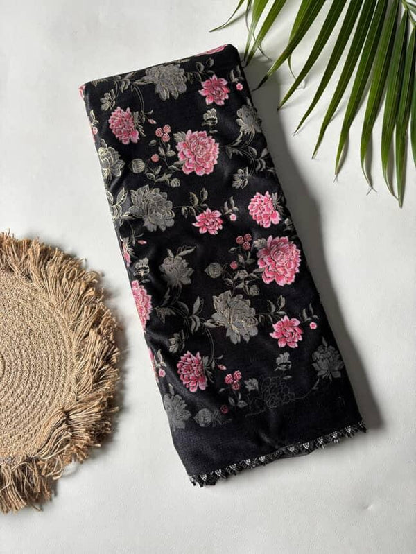 Fancy Desginer Black Cocktail Saree Budget ones