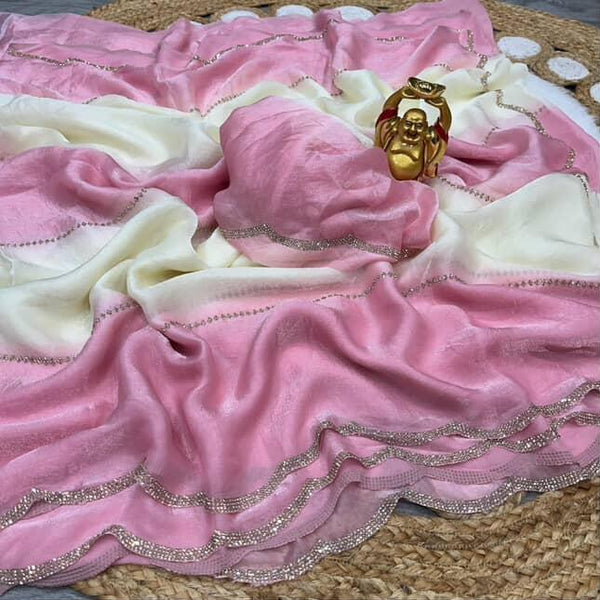 Budget Fancy trending  space  silk work sarees